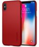 Spigen Thin Fit Metallic Red Apple iPhone X