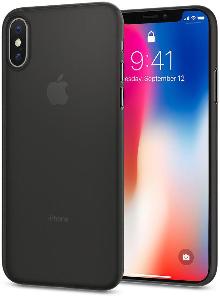 Spigen Air Skin Black Apple iPhone X afbeelding 1
