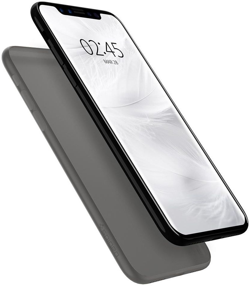 Spigen Air Skin Black Apple iPhone X afbeelding 3