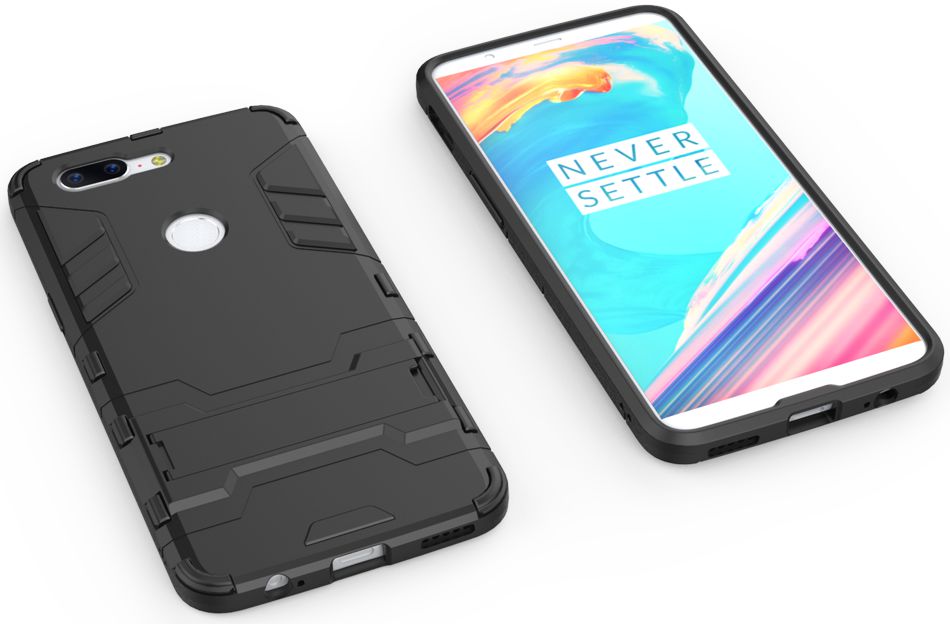 Hybride OnePlus 5T Hoesje Zwart afbeelding 2