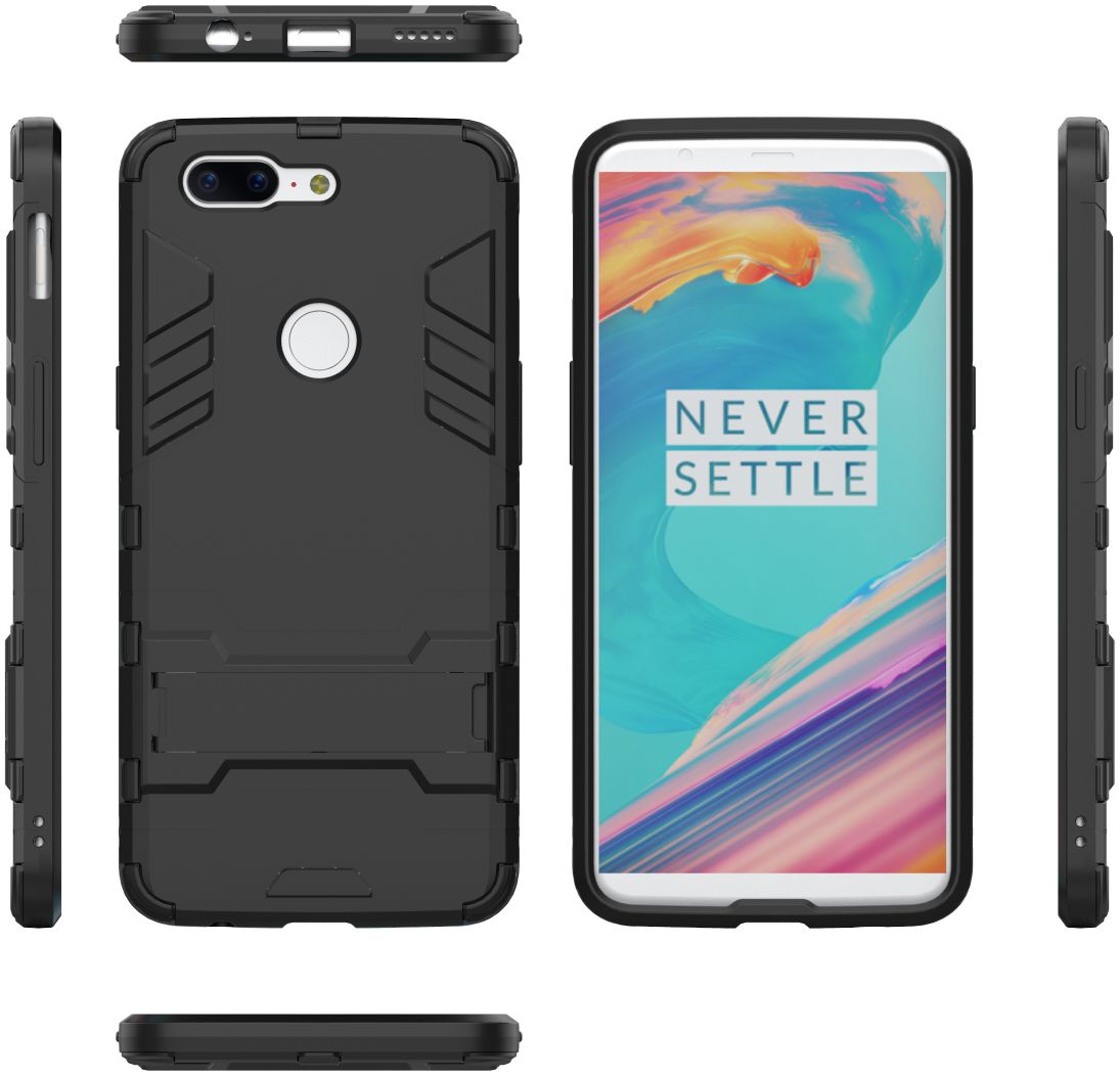 Hybride OnePlus 5T Hoesje Zwart afbeelding 3