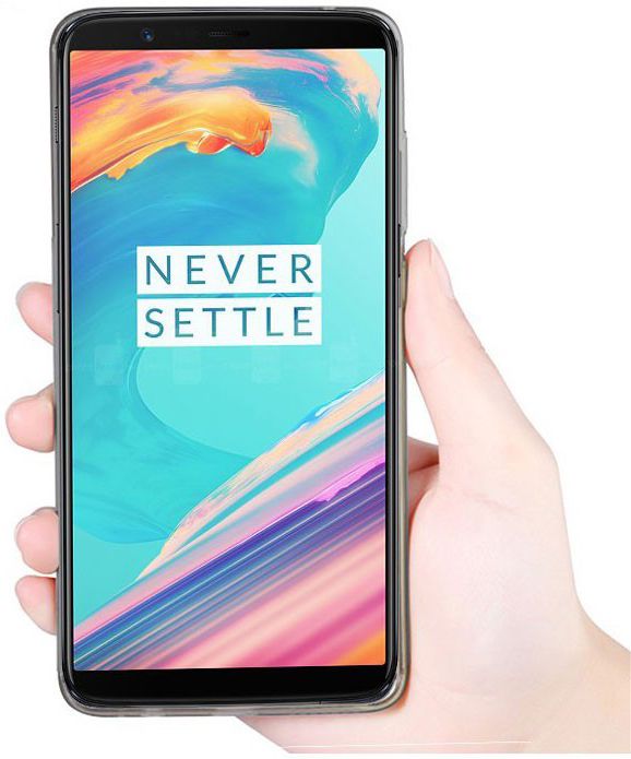 OnePlus 5T Ultra Dun Hard Case Hoesje Transparant afbeelding 5