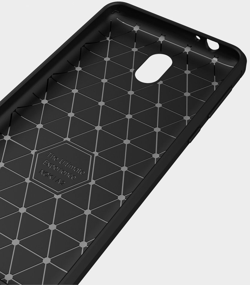 Nokia 2 Geborsteld TPU Hoesje Zwart afbeelding 8