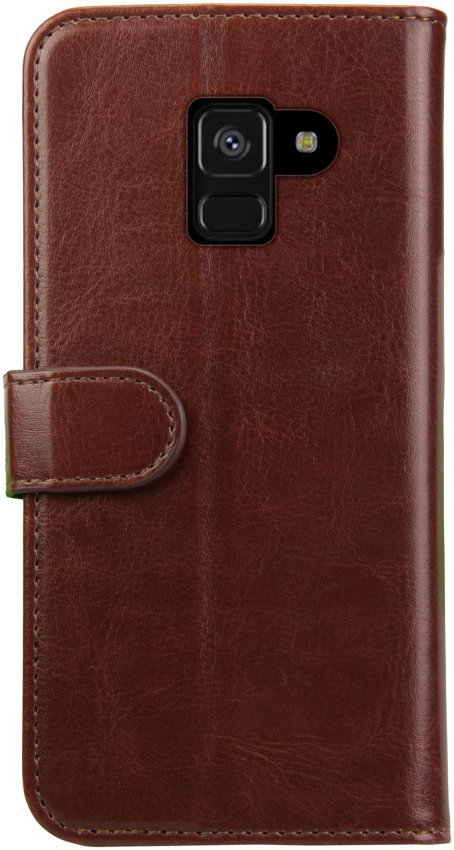 Rosso Element Samsung Galaxy A8 (2018) Hoesje Book Cover Bruin afbeelding 2