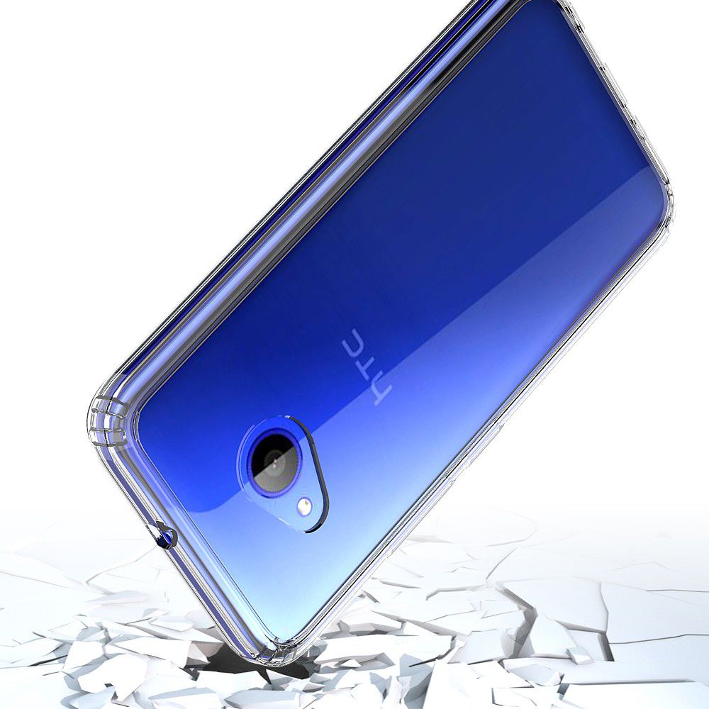 HTC U11 Life Hoesje Armor Backcover Transparant afbeelding 2