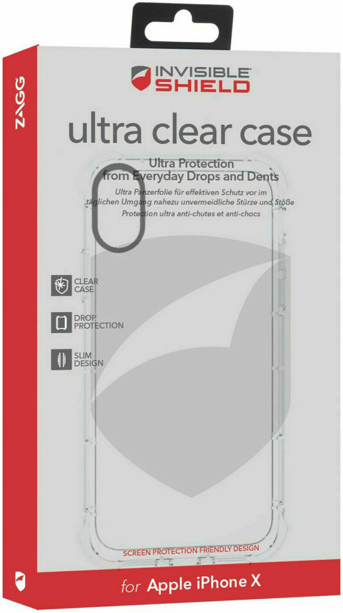 Zagg InvisibleShield Ultra Clear Case Apple iPhone X Transparant afbeelding 3