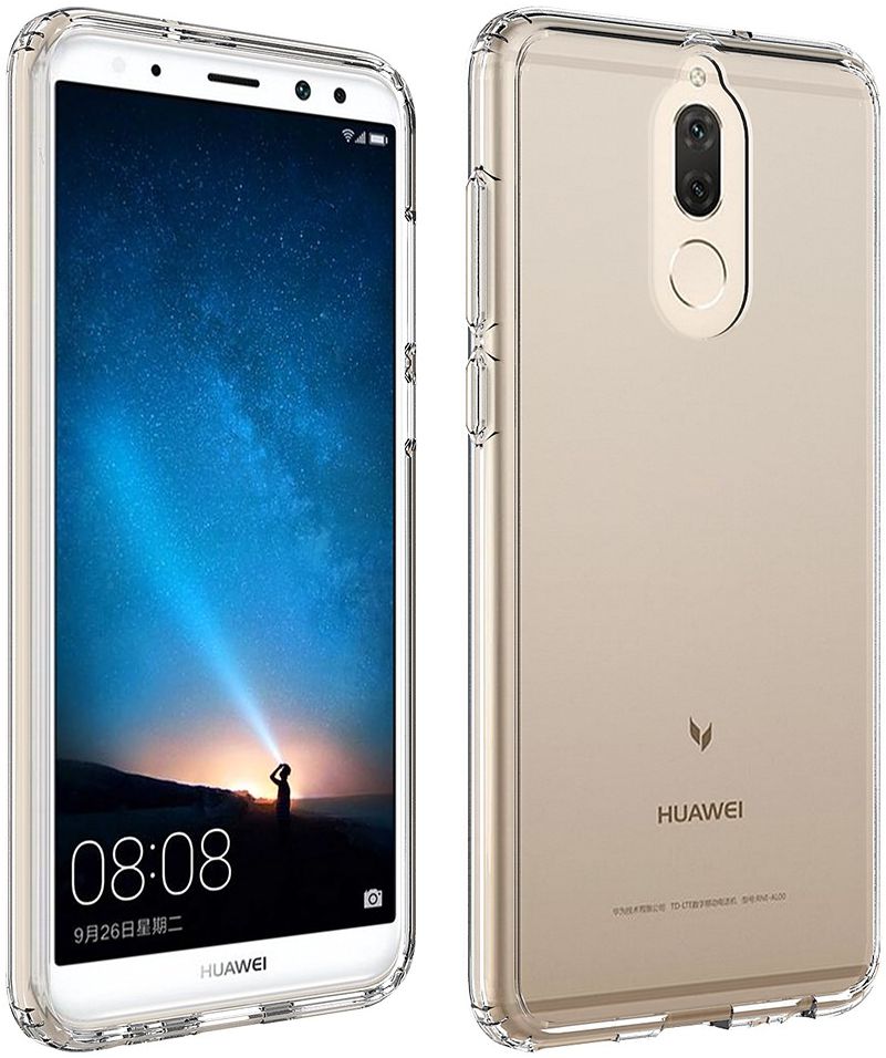 Huawei Mate 10 Lite Hoesje Armor Backcover Transparant Zwart afbeelding 2