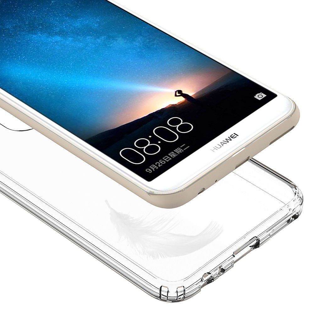 Huawei Mate 10 Lite Hoesje Armor Backcover Transparant Zwart afbeelding 4