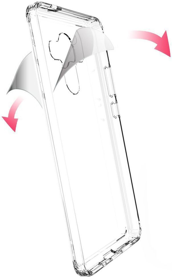 Huawei Mate 10 Pro Hoesje Armor Backcover Transparant afbeelding 3