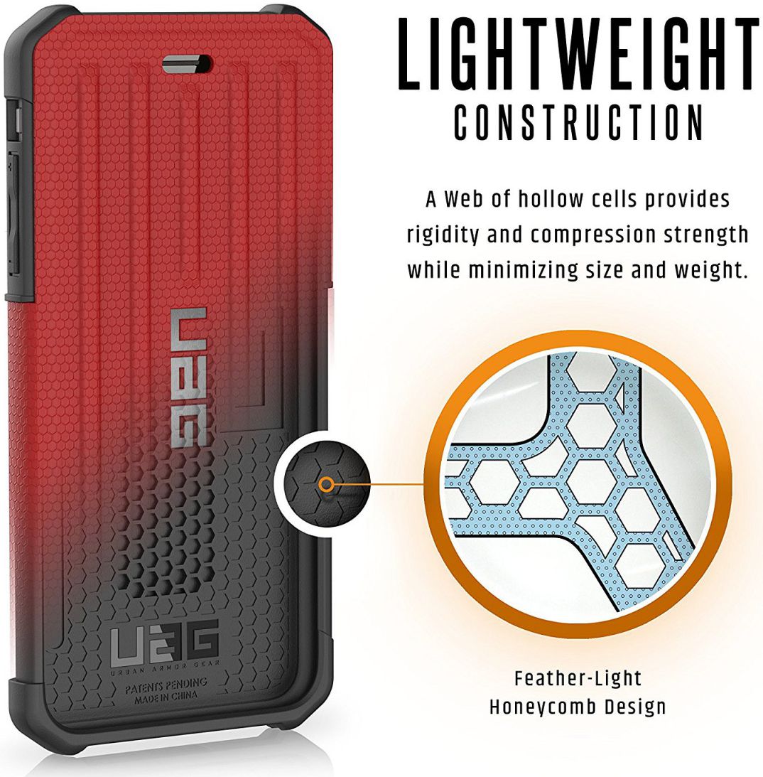 Urban Armor Gear Metropolis Case Apple iPhone 7 / 8 Plus Rood afbeelding 4