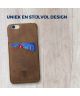 Rosso Select Apple iPhone 6 / 6s Hoesje Echt Leer Back Cover Bruin