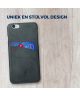 Rosso Select Apple iPhone 6 / 6s Hoesje Echt Leer Back Cover Zwart