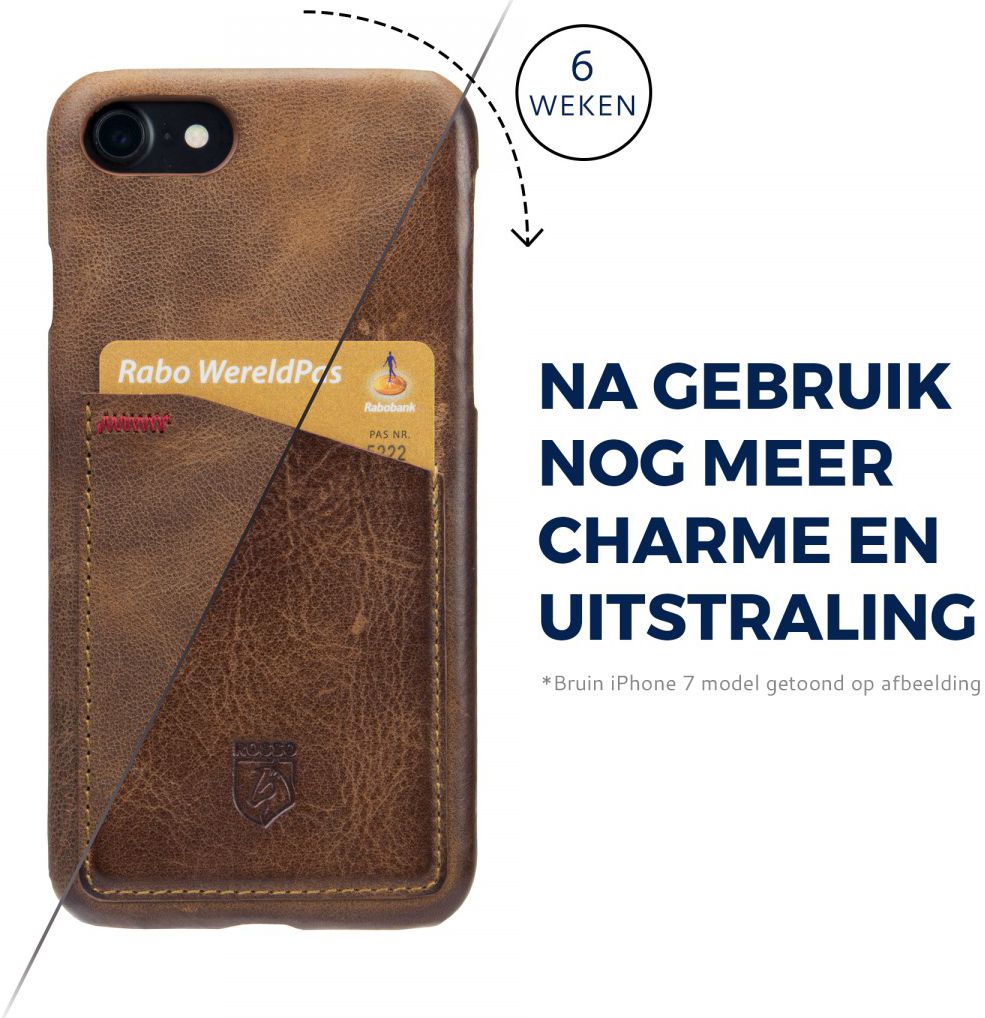 Rosso Select Huawei Mate 10 Lite Hoesje Echt Leer Back Cover Zwart afbeelding 8