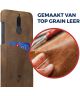 Rosso Select Huawei Mate 10 Lite Hoesje Echt Leer Back Cover Bruin