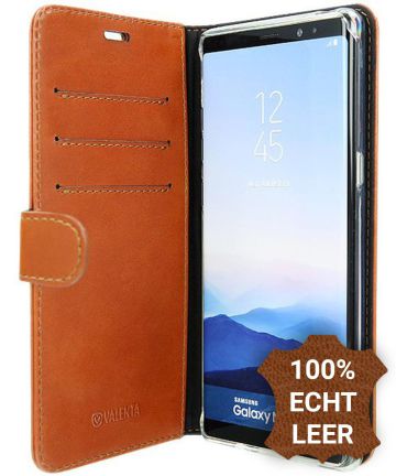 Valenta Classic Luxe Samsung Galaxy 8 Hoesje Leer Bookcase Bruin | GSMpunt.nl