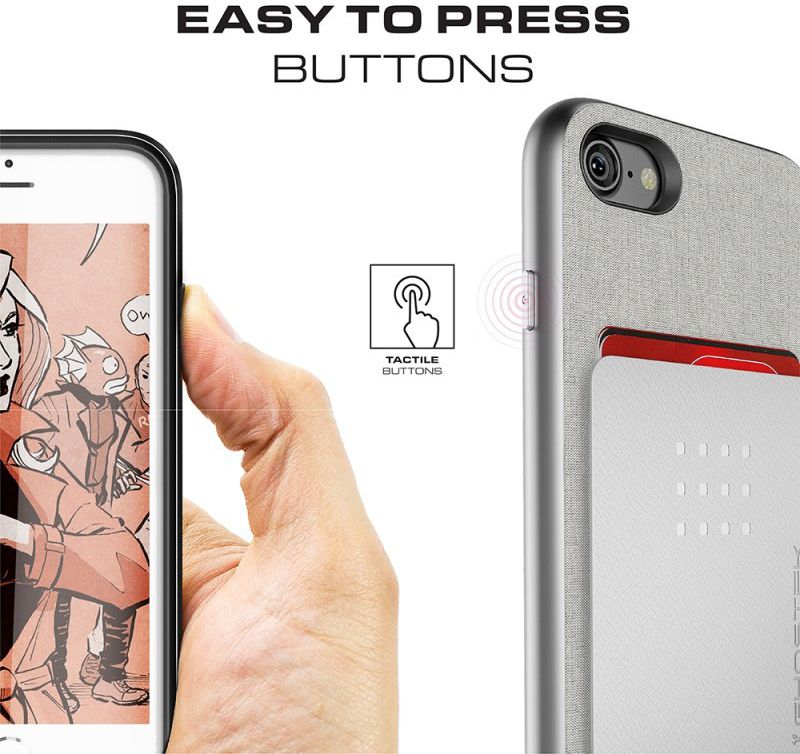 Ghostek Exec2 Hoesje Apple iPhone 8 / 7 Zilver afbeelding 7