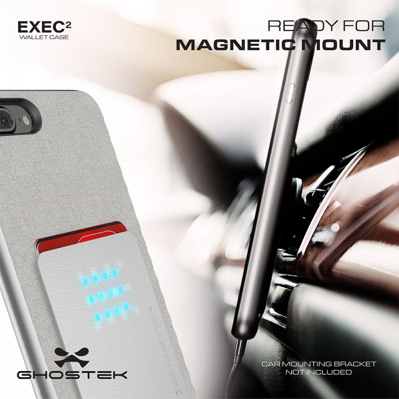 Ghostek Exec2 Hoesje Apple iPhone 8 Plus / 7 Plus Zwart afbeelding 3