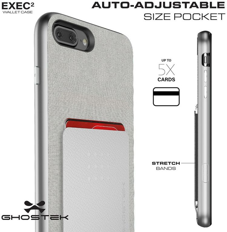 Ghostek Exec2 Hoesje Apple iPhone 8 Plus / 7 Plus Zwart afbeelding 4