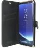 Valenta Booklet GelSkin Samsung Galaxy S8 Plus Echt Leren Hoesje Zwart