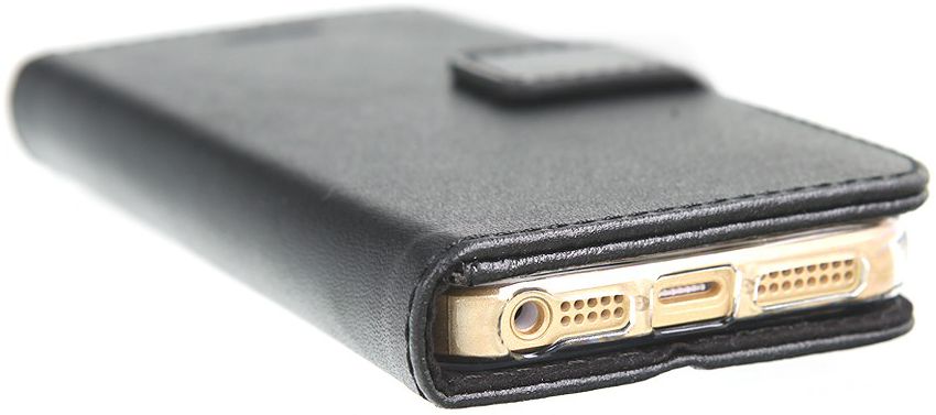 Valenta Booklet GelSkin Apple iPhone 5/5S/SE Echt Leren Hoesje Zwart afbeelding 7