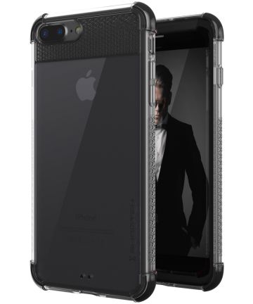 Ghostek Covert 2 Transparant Hoesje Apple iPhone 8 Plus Zwart Hoesjes