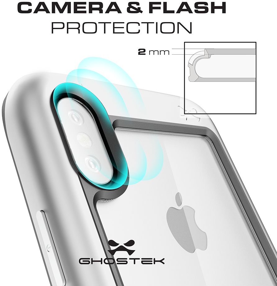 Ghostek Atomic Slim Apple iPhone X Rood afbeelding 3