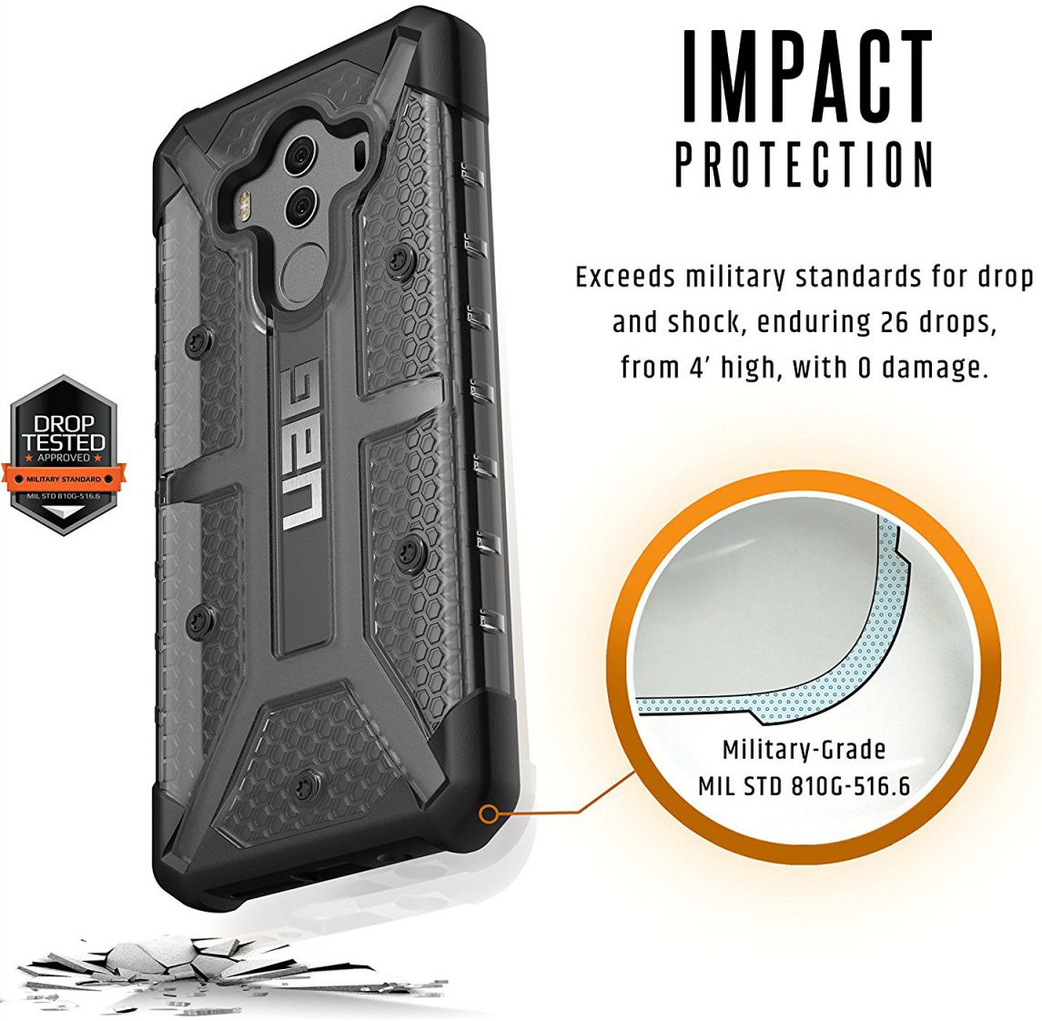UAG Plasma Case Huawe Mate 10 Pro Ash afbeelding 4