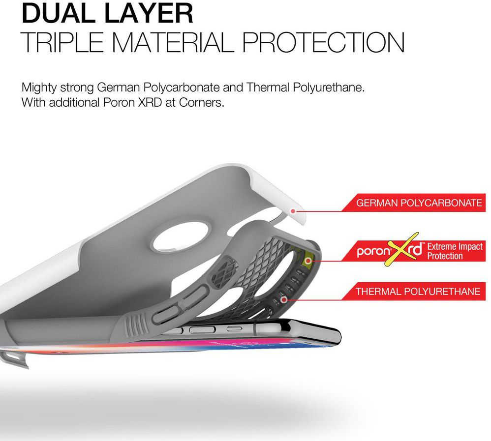 Patchworks Level Aegis Apple iPhone X Wit afbeelding 3