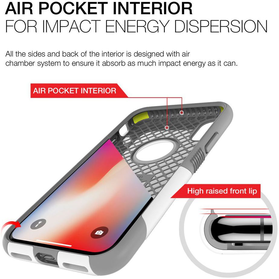 Patchworks Level Aegis Apple iPhone X Wit afbeelding 4