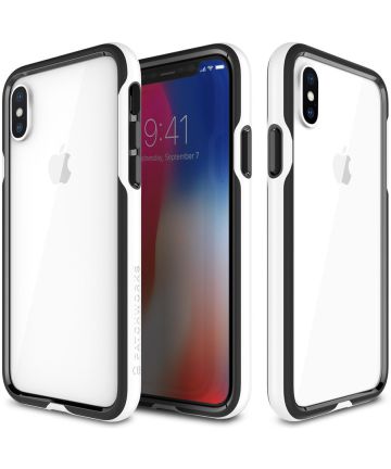Patchworks Level Silhouette Apple iPhone X Wit Hoesjes
