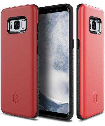 Patchworks Level ITG Samsung Galaxy S8 Rood Hoesjes