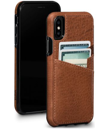 Sena Lugano Wallet Hoesje Apple iPhone X Bruin Hoesjes