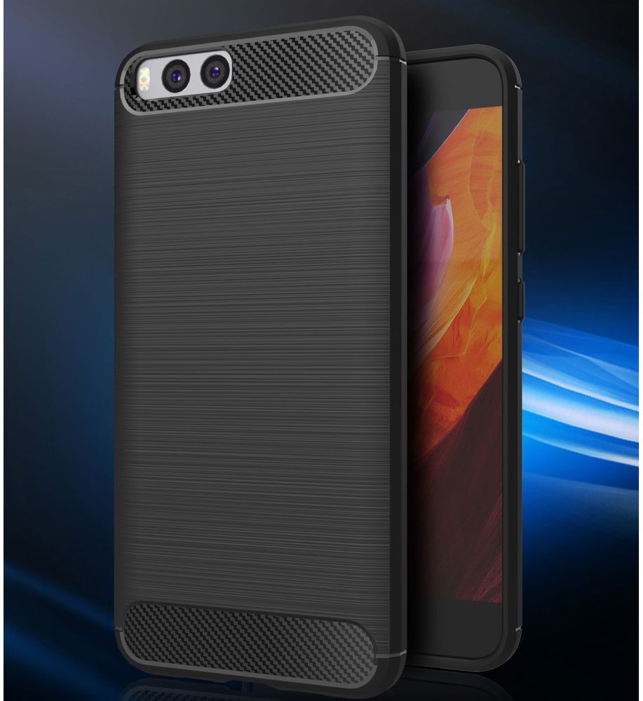 Xiaomi Mi 6 Geborsteld TPU Hoesje Zwart afbeelding 11