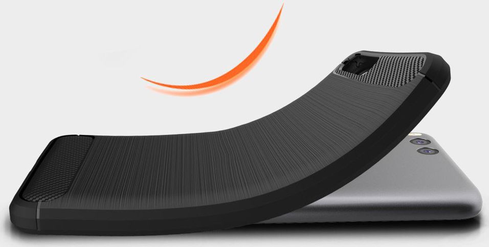 Xiaomi Mi 6 Geborsteld TPU Hoesje Zwart afbeelding 4
