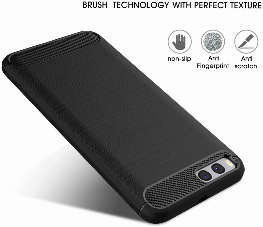 Xiaomi Mi 6 Geborsteld TPU Hoesje Zwart afbeelding 6