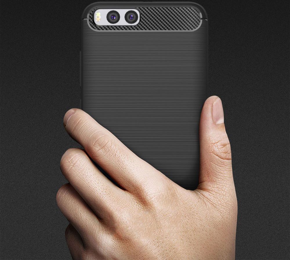 Xiaomi Mi 6 Geborsteld TPU Hoesje Zwart afbeelding 9