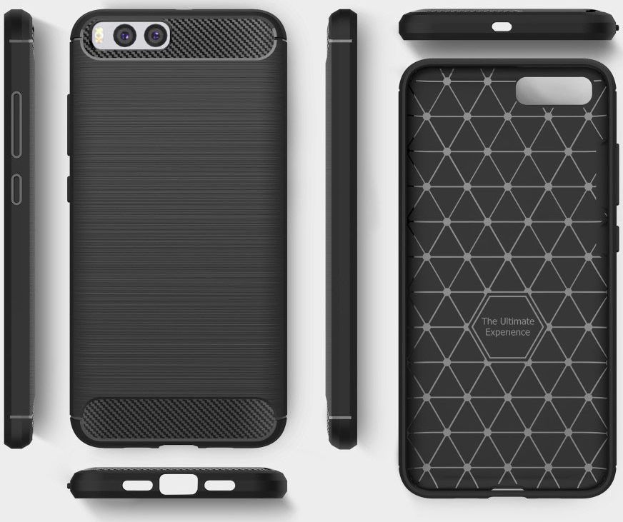 Xiaomi Mi 6 Geborsteld TPU Hoesje Zwart afbeelding 10