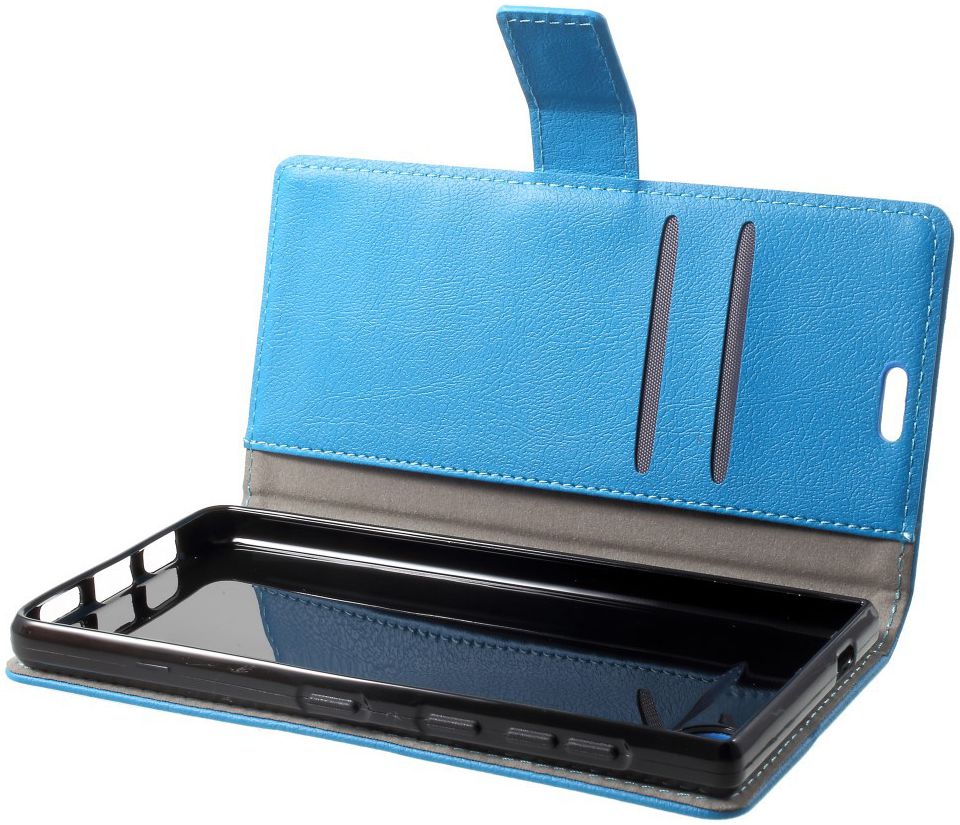BlackBerry Motion Portemonnee Hoesje Blauw afbeelding 5