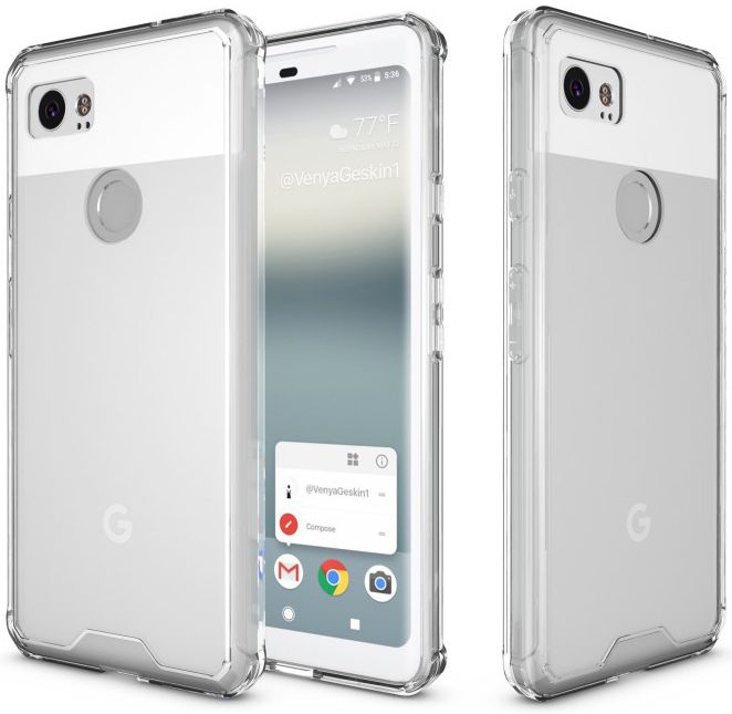 Google Pixel 2 XL Hoesje Armor Hoesje Transparant afbeelding 11