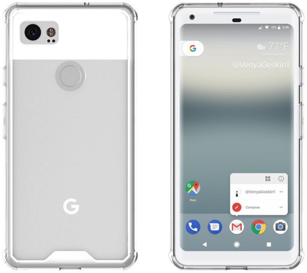 Google Pixel 2 XL Hoesje Armor Hoesje Transparant afbeelding 12