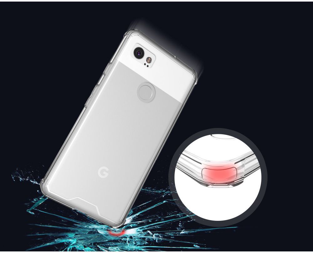 Google Pixel 2 XL Hoesje Armor Hoesje Transparant afbeelding 4