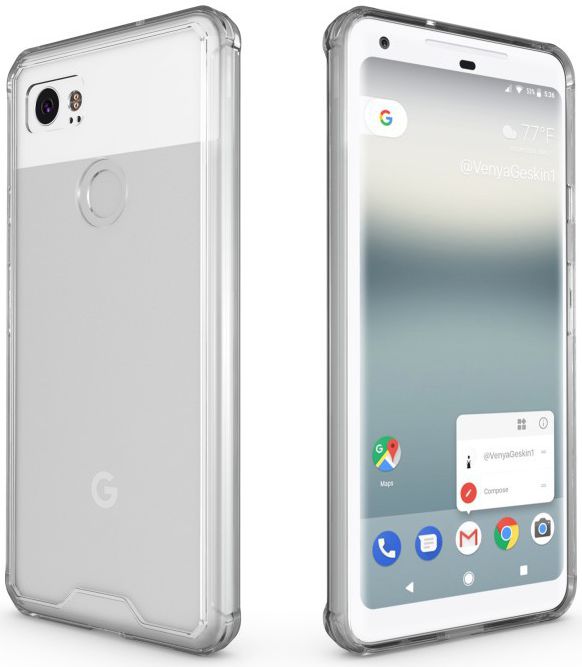 Google Pixel 2 XL Hoesje Armor Hoesje Transparant afbeelding 8