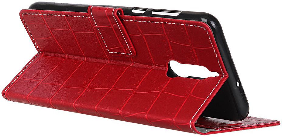 Huawei Mate 10 Lite Krokodil Flipcase Rood afbeelding 3