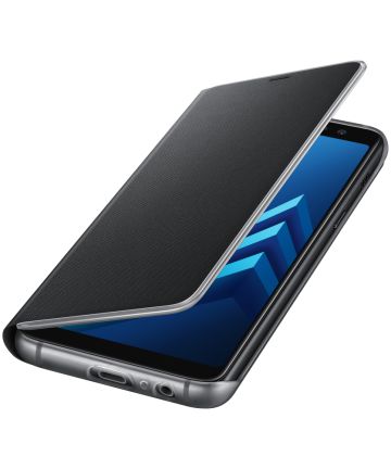 Samsung Galaxy A8 (2018) Neon Flip Cover Zwart Hoesjes