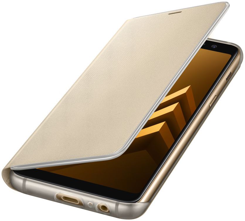 Samsung Galaxy A8 (2018) Neon Flip Cover Goud afbeelding 1