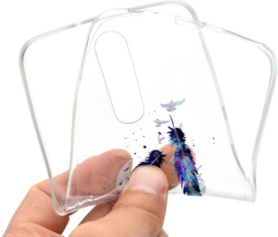 Huawei mate 10 Lite Transparant TPU Hoesje met Veer Opdruk afbeelding 4