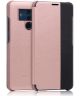 Huawei Mate 10 Pro Hoesje met Venster Roze Goud