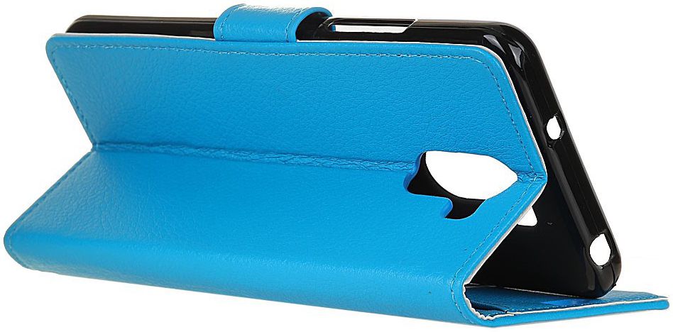 Lederen WileyFox Swift 2X hoesje met kaarthouder Blauw afbeelding 5