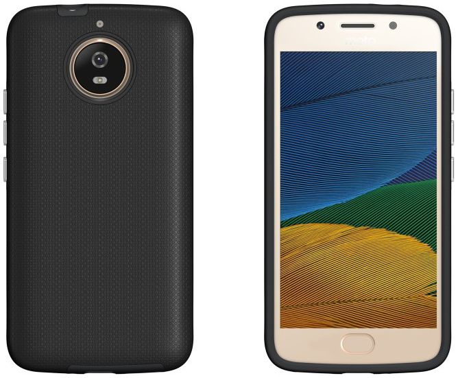 Motorola Moto G5S Hybride Hoesje Zwart afbeelding 4