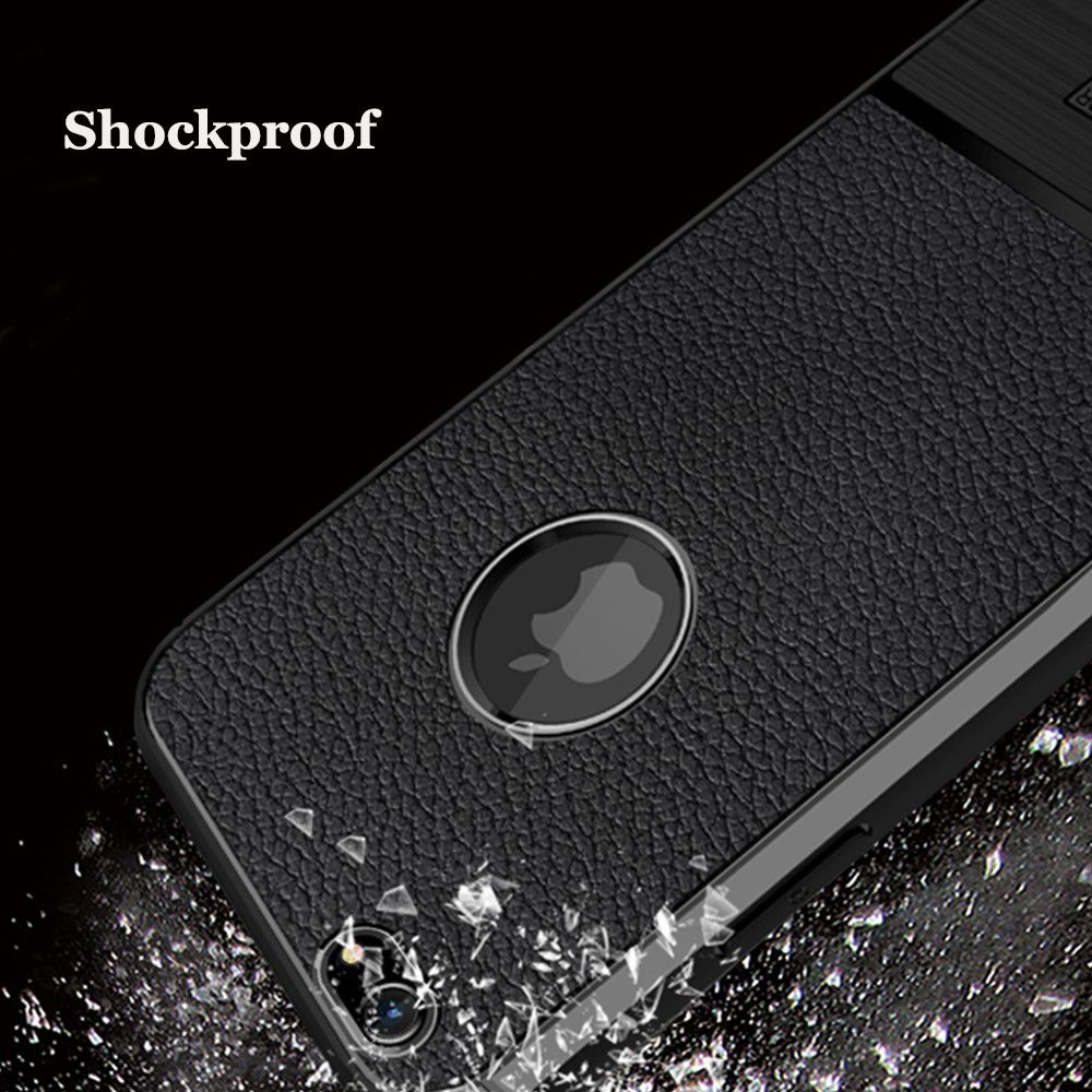Apple iPhone 6S / 6 Rugged Armor Brushed TPU Hoesje Zwart afbeelding 8
